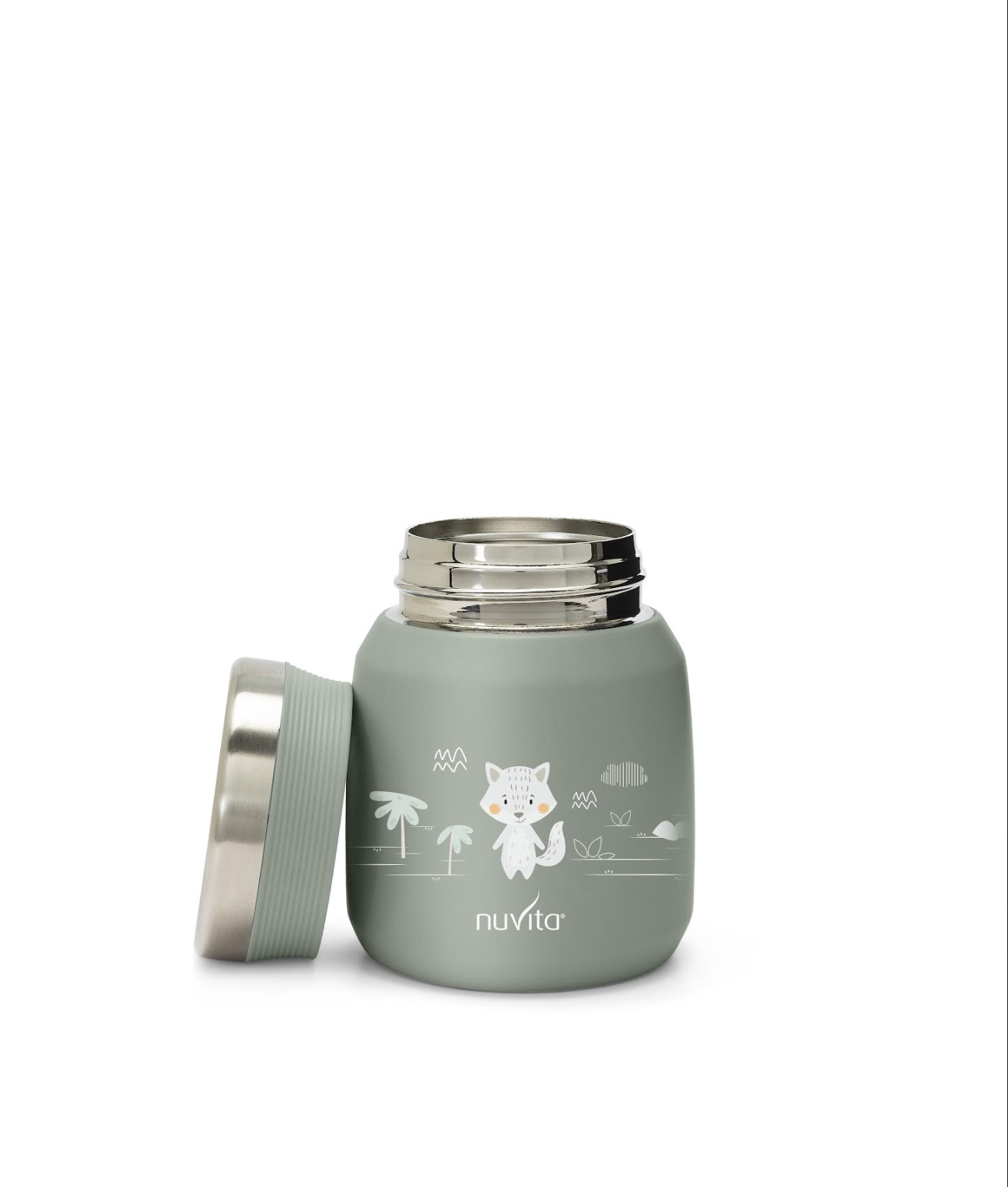 תרמוס למזון ונוזל 300 מ"ל אפור