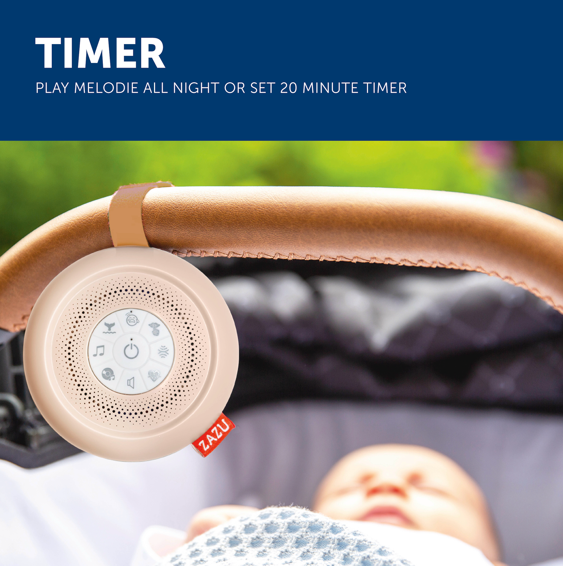 מכשיר נטען SUZY - מכשיר צלילים הרגעה נייד