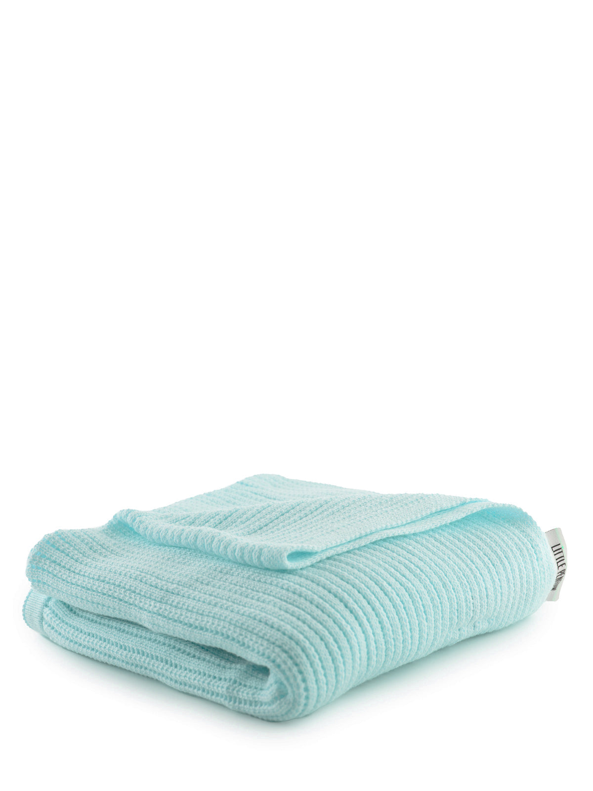 שמיכת תינוק סרוגה (100% כותנה) - שמנת/ורוד