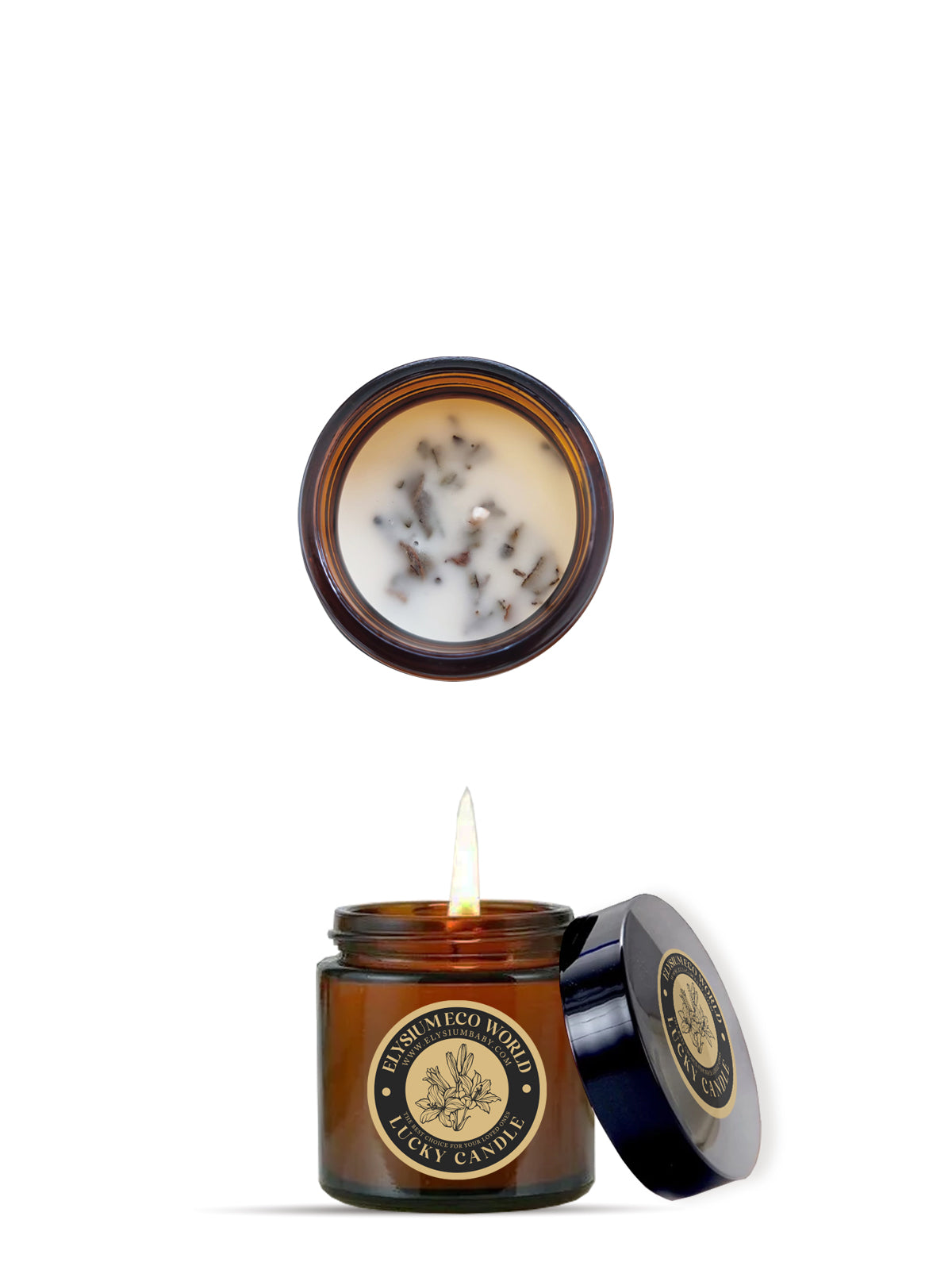 נר מרווה לטיהור ואווירה רגועה - 100 גרם