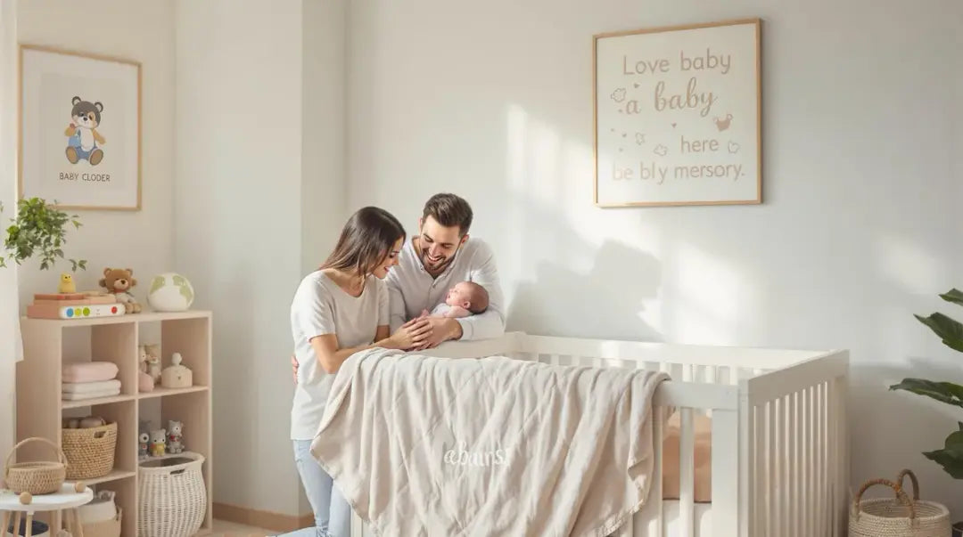 זוג הורים מחזיקים תינוק שנולד