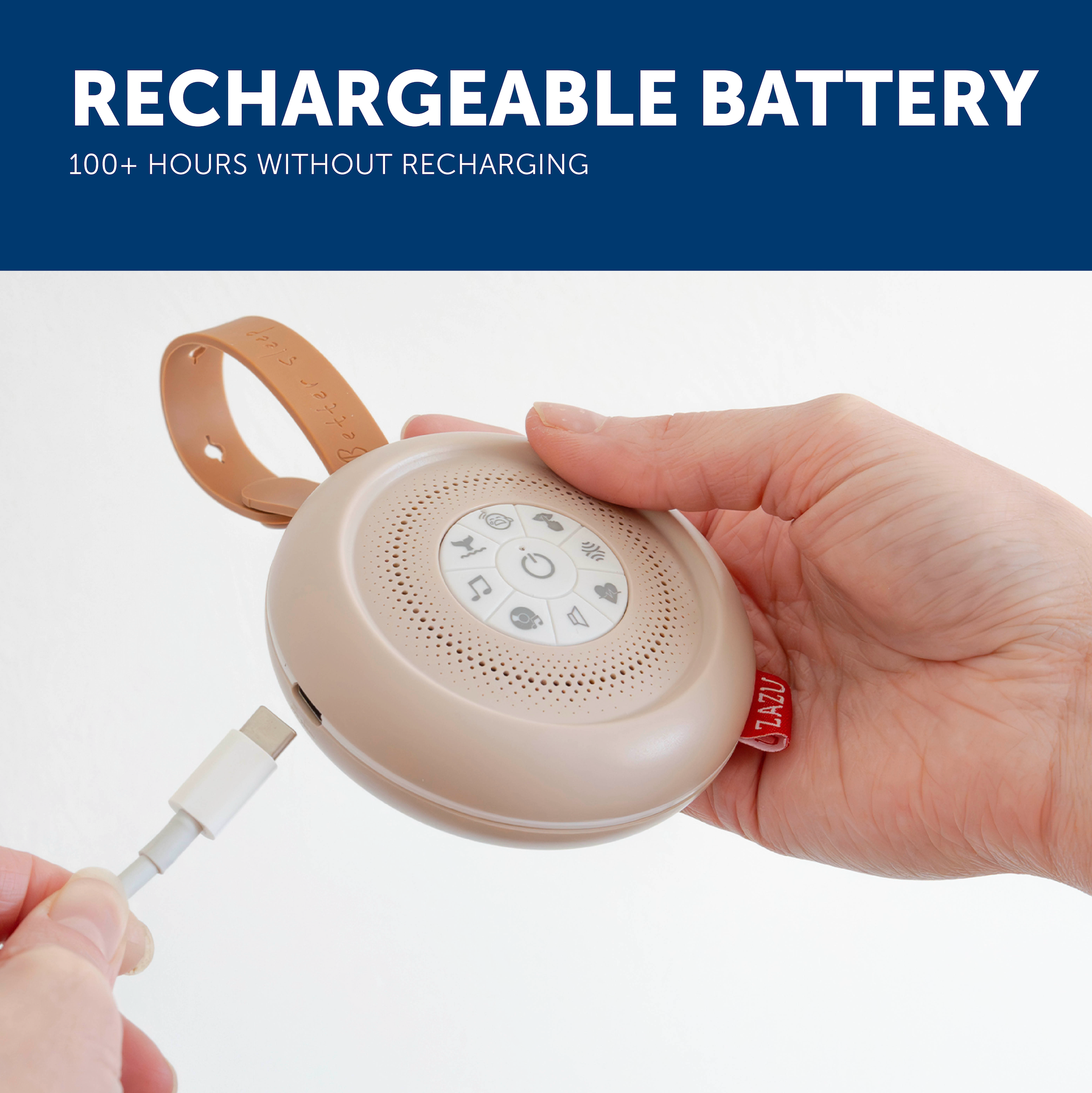 מכשיר נטען SUZY - מכשיר צלילים הרגעה נייד