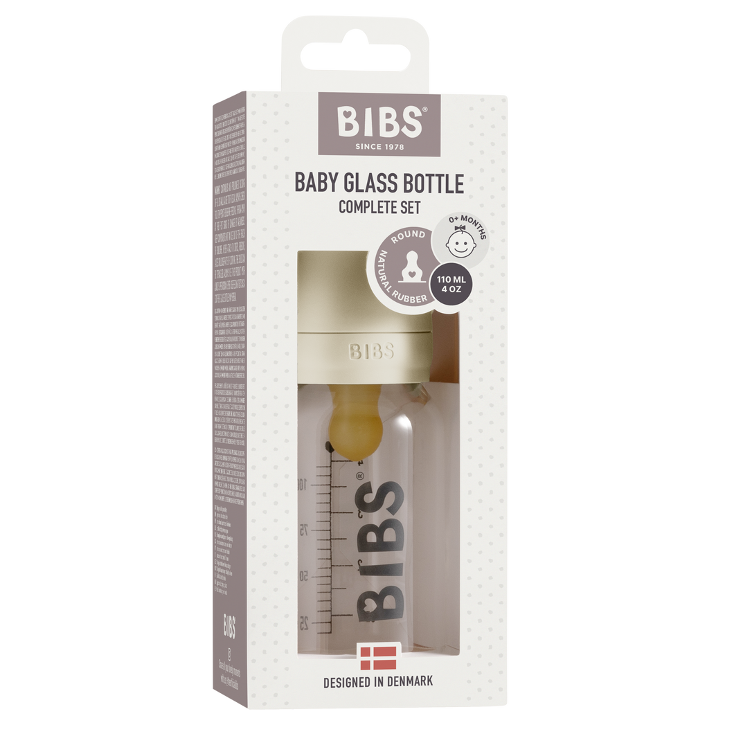 בקבוק BIBS | בקבוק האכלה זכוכית באז׳ 110 מל