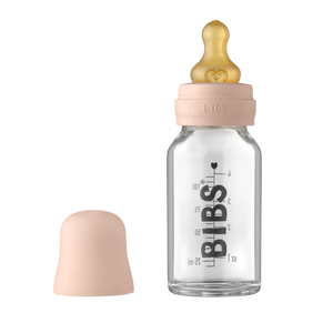 בקבוק BIBS |  בקבוק האכלה זכוכית ורוד עתיק 110 מל