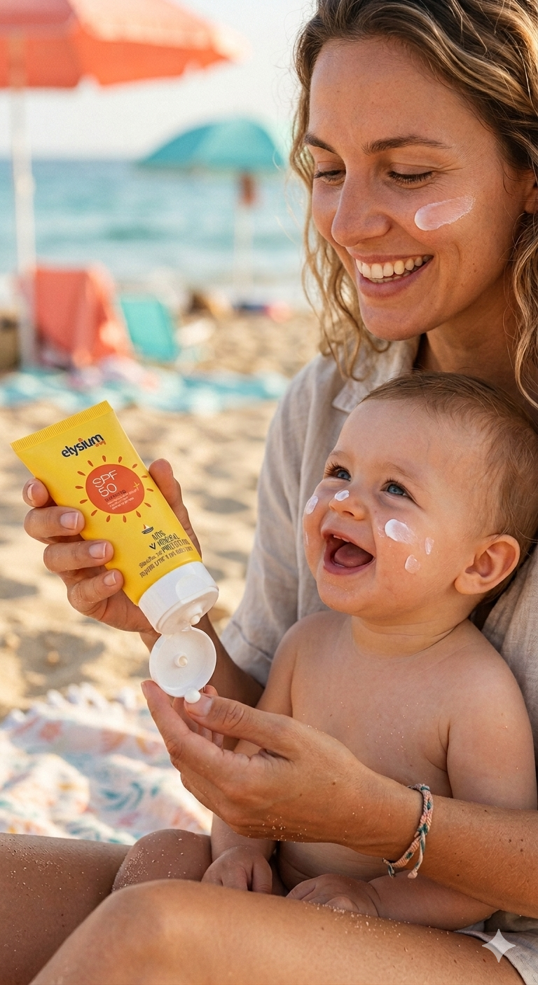 קרם הגנה מינרלי SPF 50 לתינוקות, לילדים ולכל המשפחה